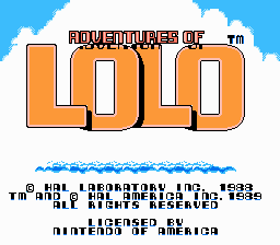 Lolo - Mystical forest Title Screen